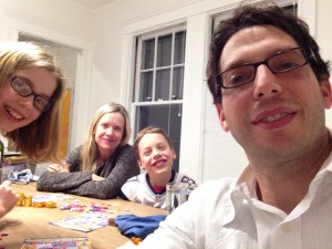 here we are having an epic game of chanukkah Bingo